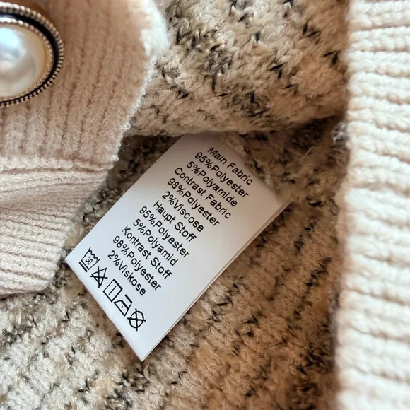 Grace Karin Textured Button Cardigan – Size Large - Picture 5 of 6